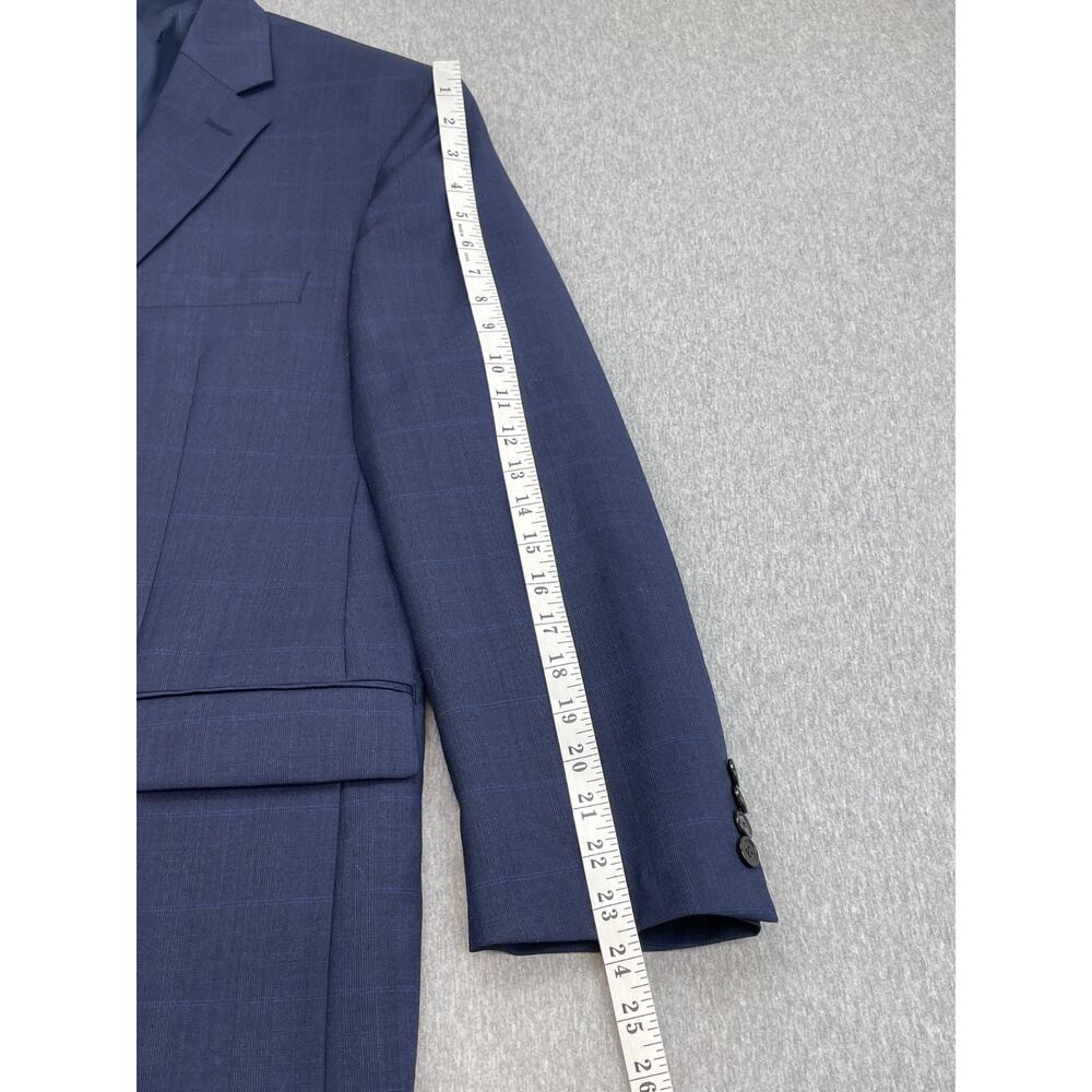 Lauren Ralph Lauren Suit Men 44R Blue Wool Blend Pants 36x32 Black Label - 2 Pcs - Picture 8 of 16